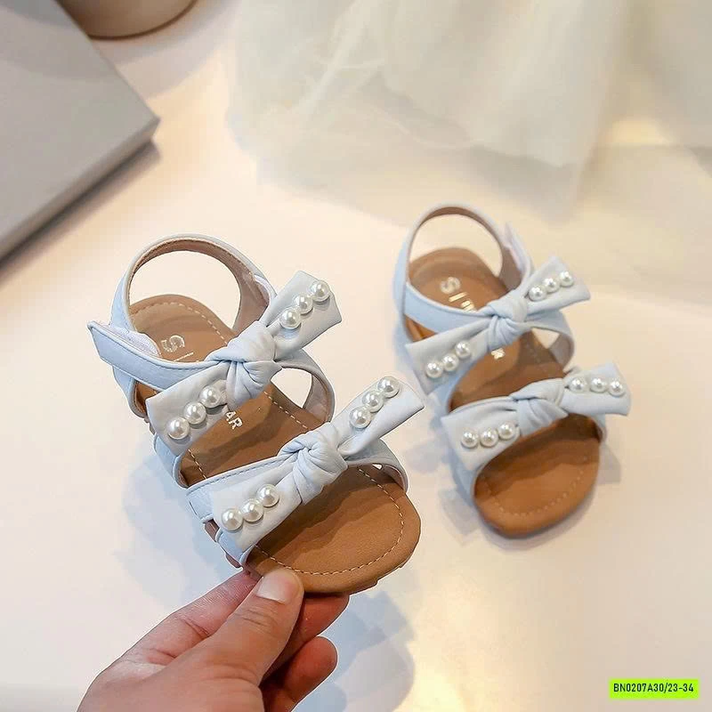 SANDAL 2 QUAI NƠ GẮN NGỌC