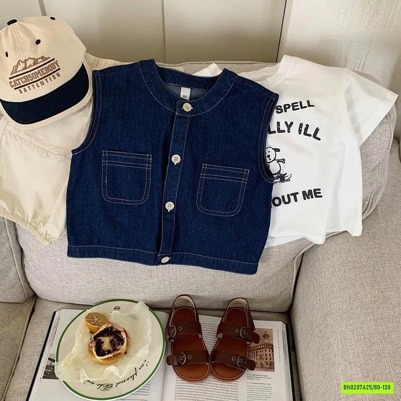 GILE DENIM CỔ TRÒN