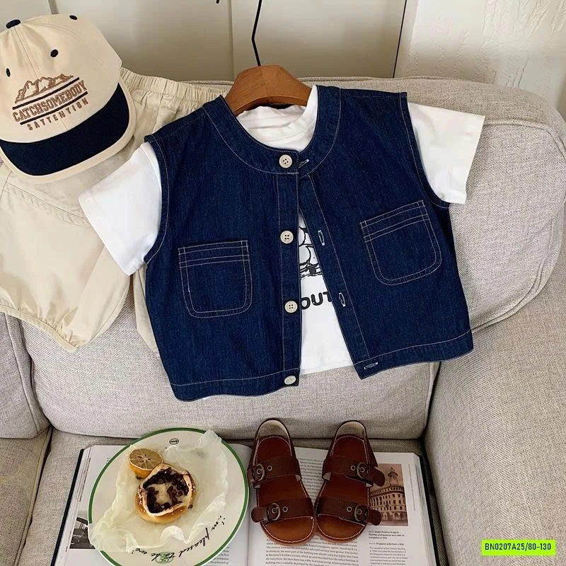 GILE DENIM CỔ TRÒN