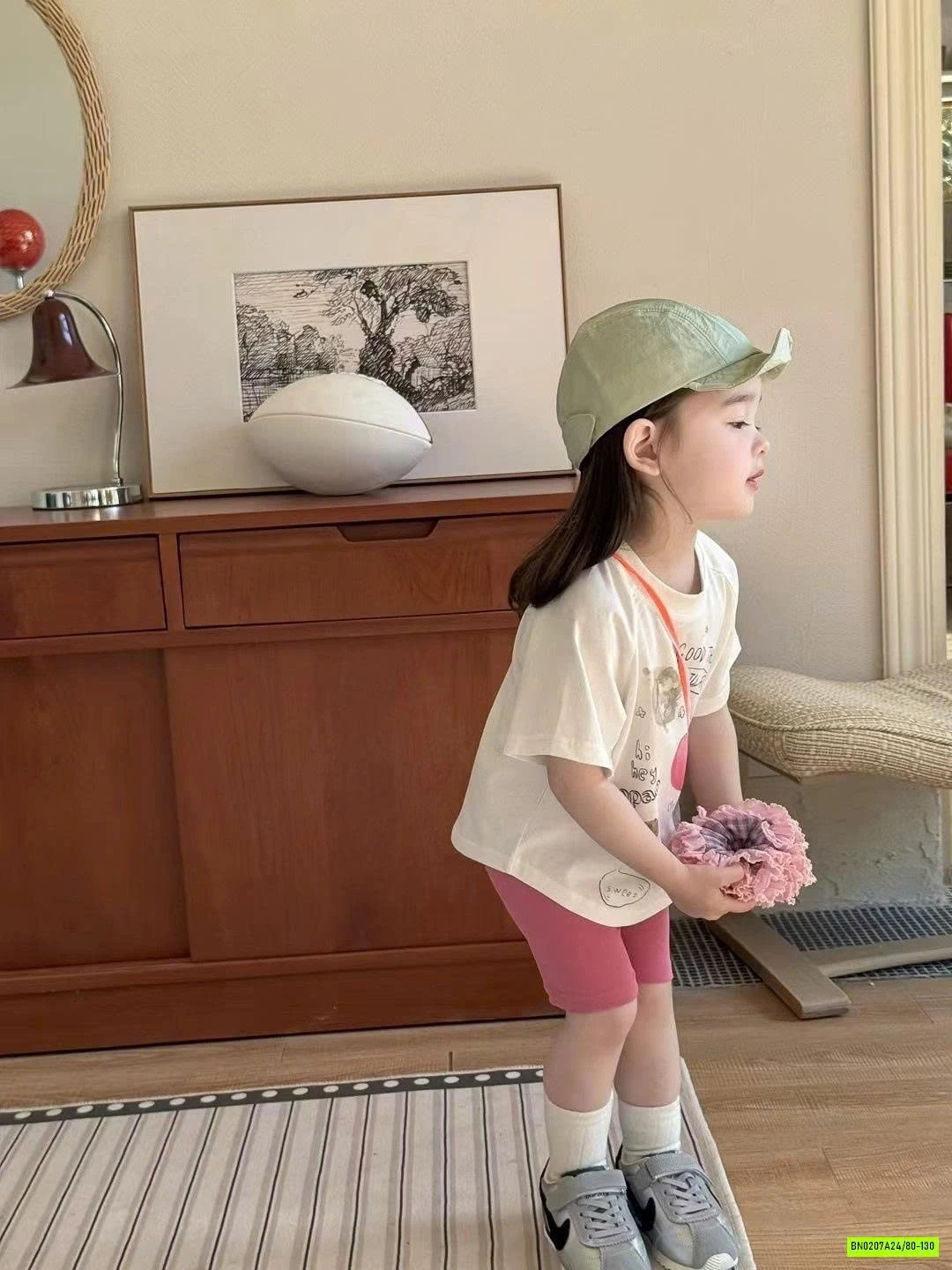 SÉT ÁO IN HÌNH MIX LEG HỒNG