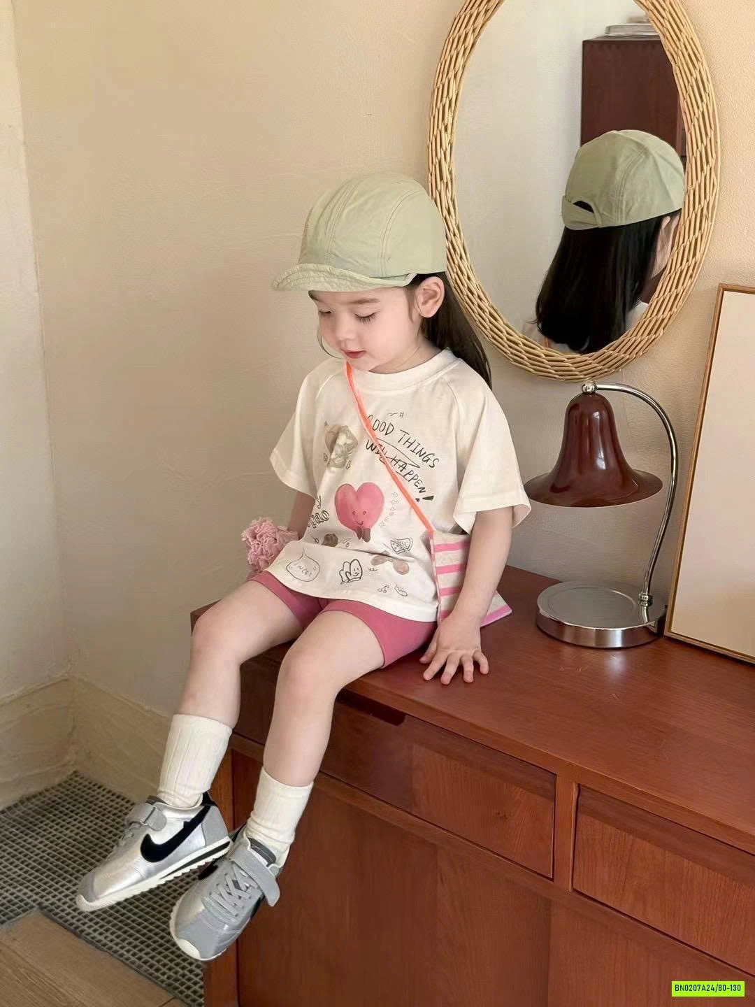 SÉT ÁO IN HÌNH MIX LEG HỒNG