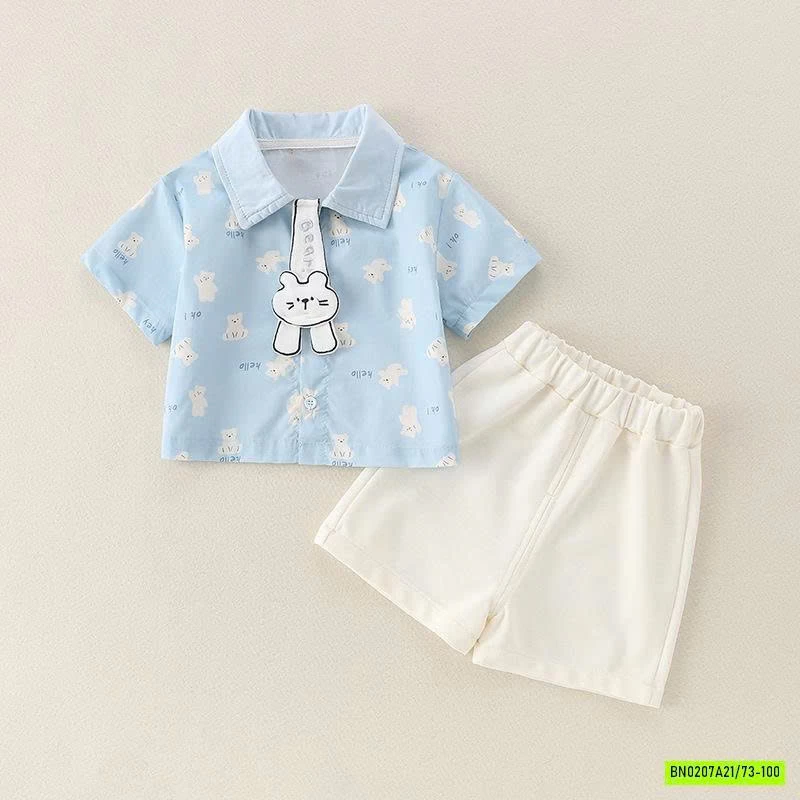 SÉT SƠ MI XANH MÈO