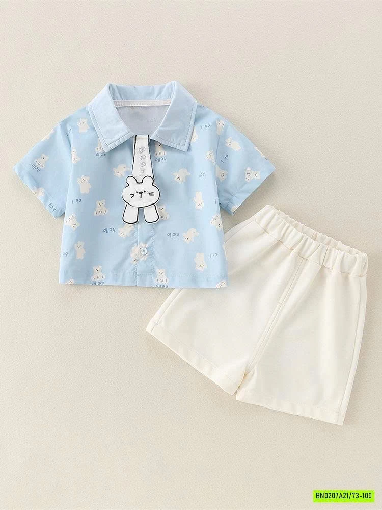 SÉT SƠ MI XANH MÈO