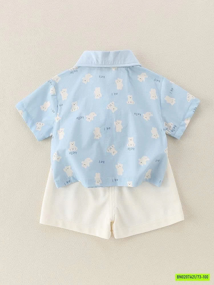 SÉT SƠ MI XANH MÈO