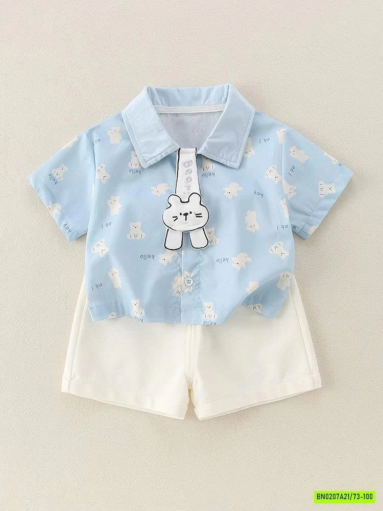 SÉT SƠ MI XANH MÈO