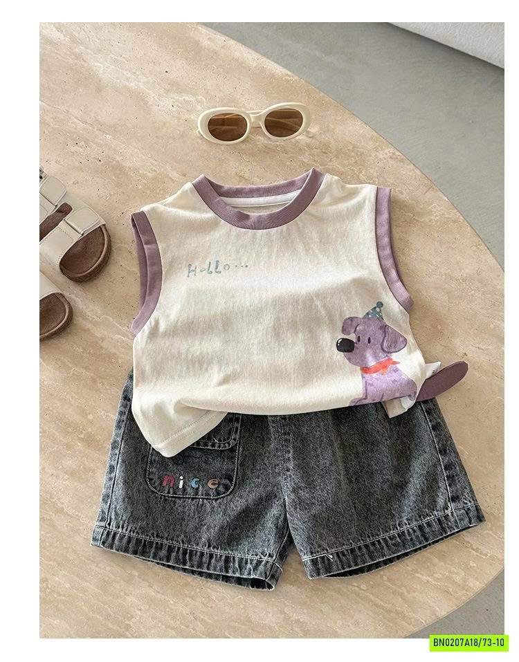 SÉT ÁO KHỦNG LONG MIX SHORT JEANS