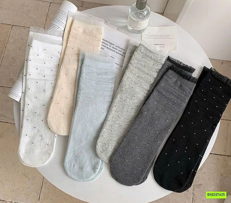 SÉT 6Đ TẤT LƯỚI NỮ CHẤM BI