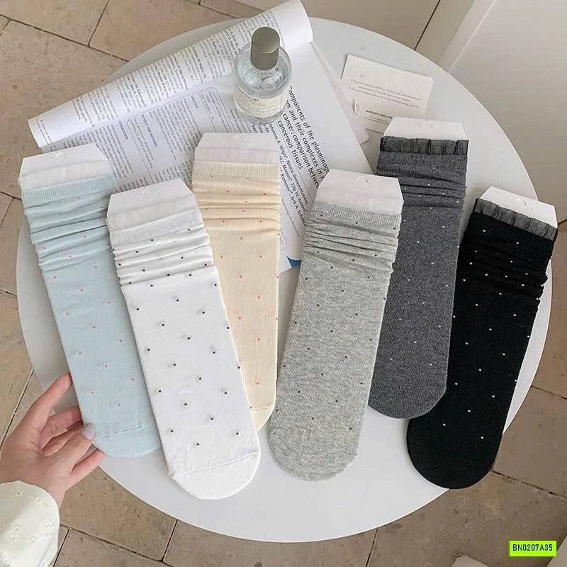 SÉT 6Đ TẤT LƯỚI NỮ CHẤM BI