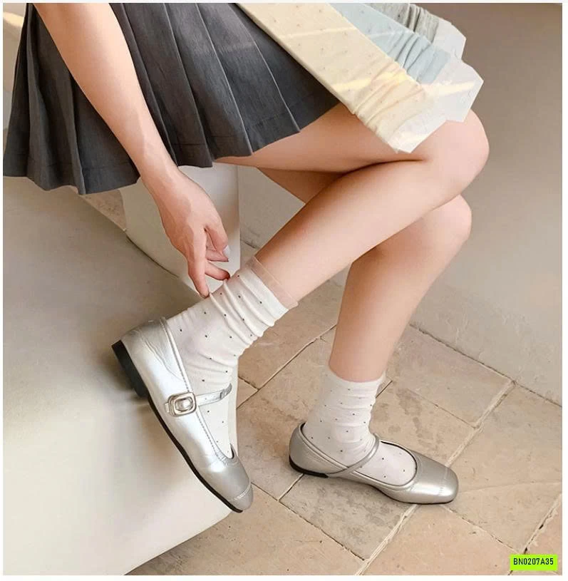 SÉT 6Đ TẤT LƯỚI NỮ CHẤM BI