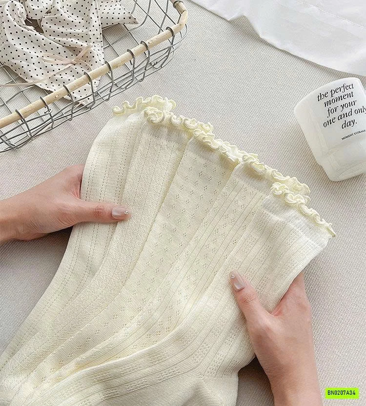 SÉT 5Đ TẤT REN NỮ CAO CỔ