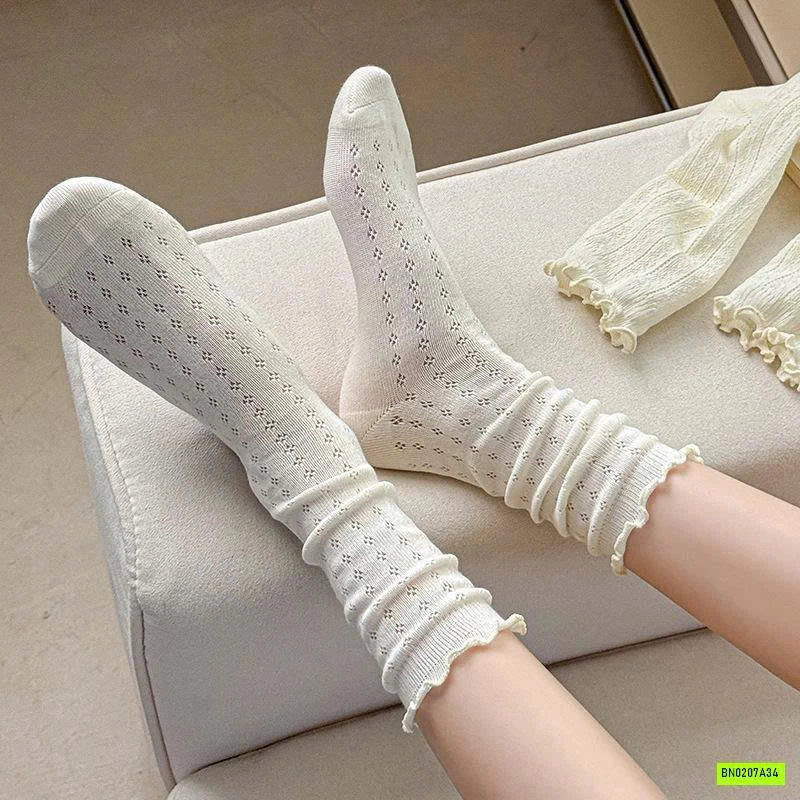 SÉT 5Đ TẤT REN NỮ CAO CỔ