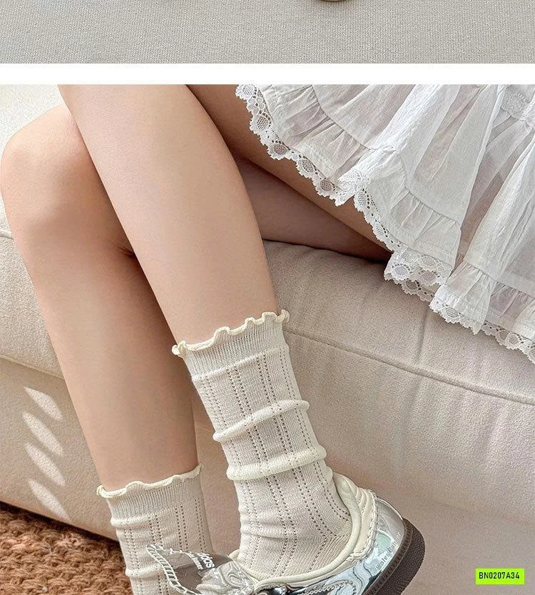 SÉT 5Đ TẤT REN NỮ CAO CỔ