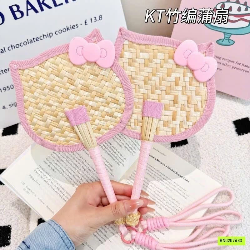 QUẠT CÓI CẦM TAY KITTY SIÊU XINHHH
