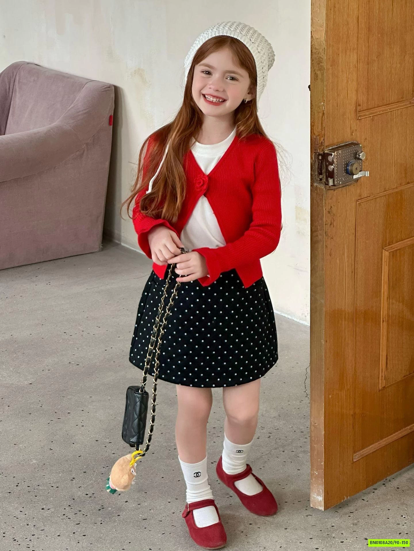 CARDIGAN CÚC HOA HỒNG