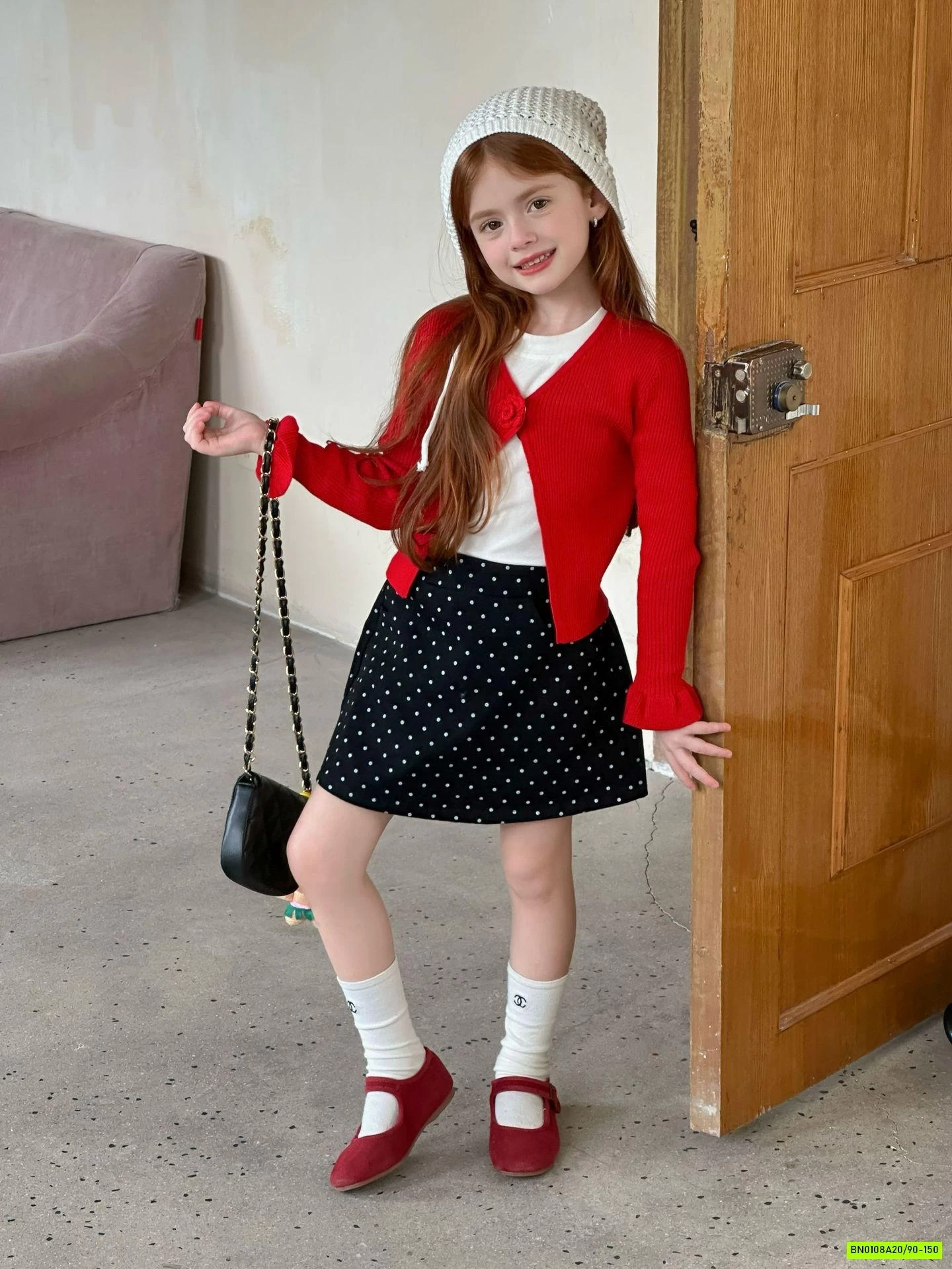 CARDIGAN CÚC HOA HỒNG