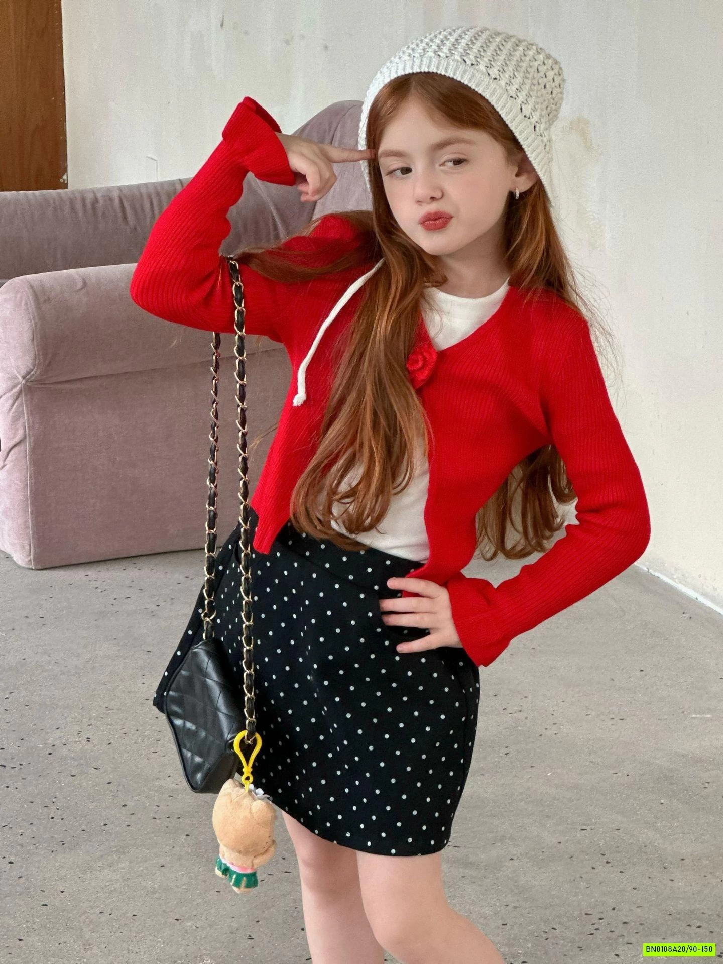 CARDIGAN CÚC HOA HỒNG