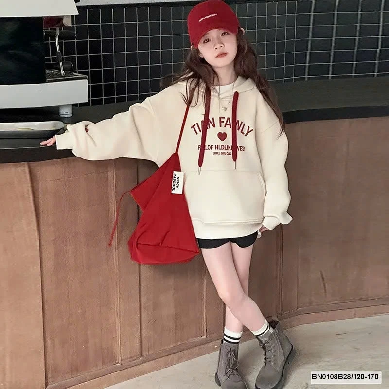 ÁO HOODIE CHỮ BÉ GÁI