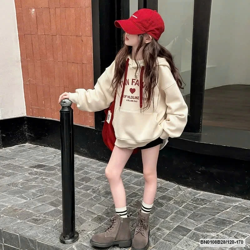 ÁO HOODIE CHỮ BÉ GÁI