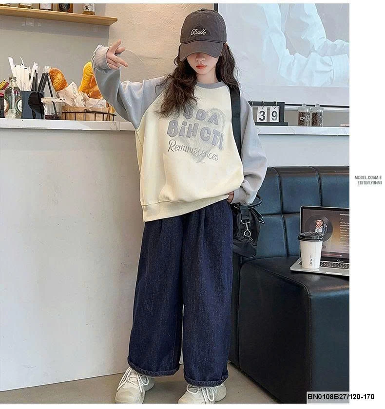 ÁO NỈ PHỐI MÀU TAY   SIZE ĐẠI