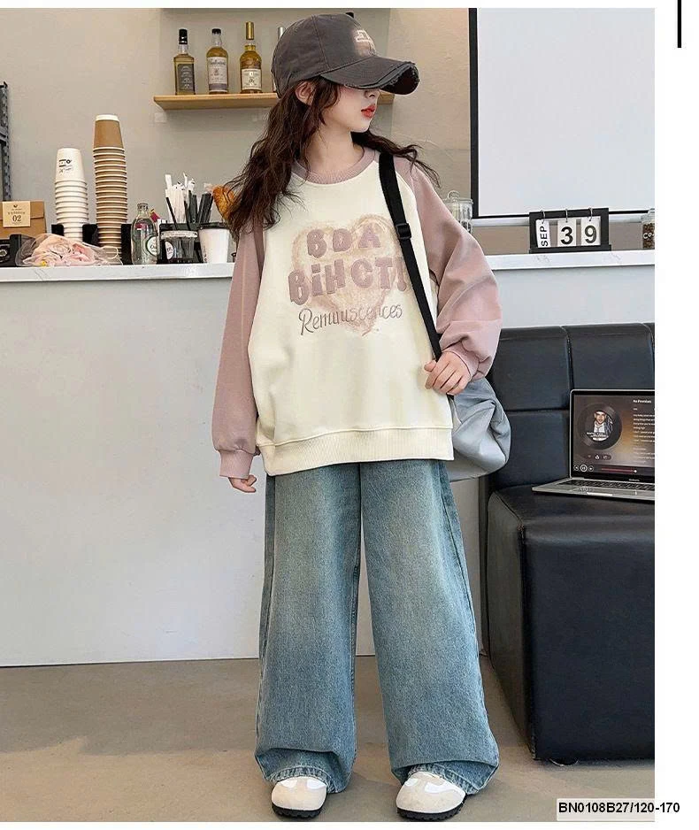 ÁO NỈ PHỐI MÀU TAY   SIZE ĐẠI