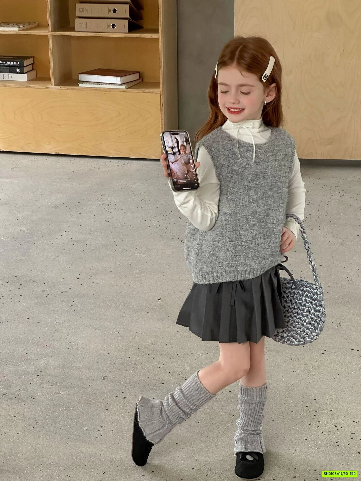 GILE LEN CỔ V MUỐI TIÊU