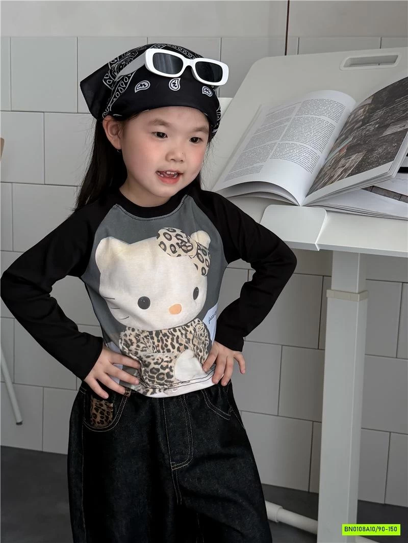 ÁO PHỐI MÀU TAY MIX BAGGY JEANS