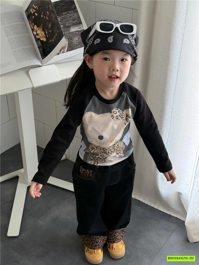 ÁO PHỐI MÀU TAY MIX BAGGY JEANS