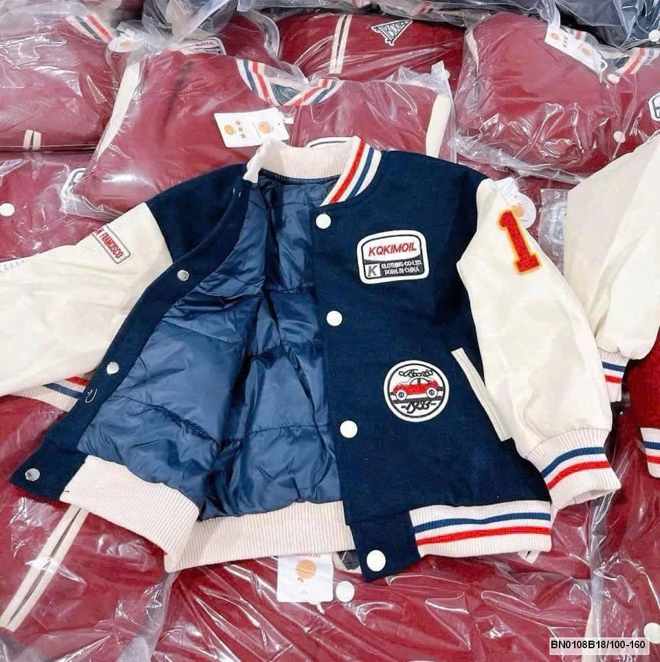 ÁO BOMBER BÓNG CHÀY CHO BÉ