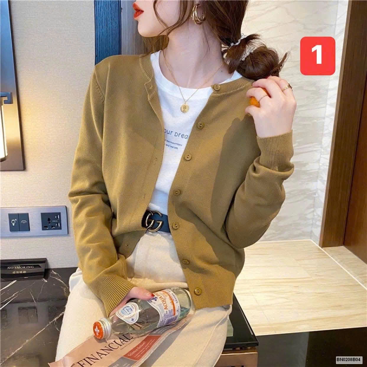 ÁO CADIGAN LEN TRƠN MỎNG MÙA THU