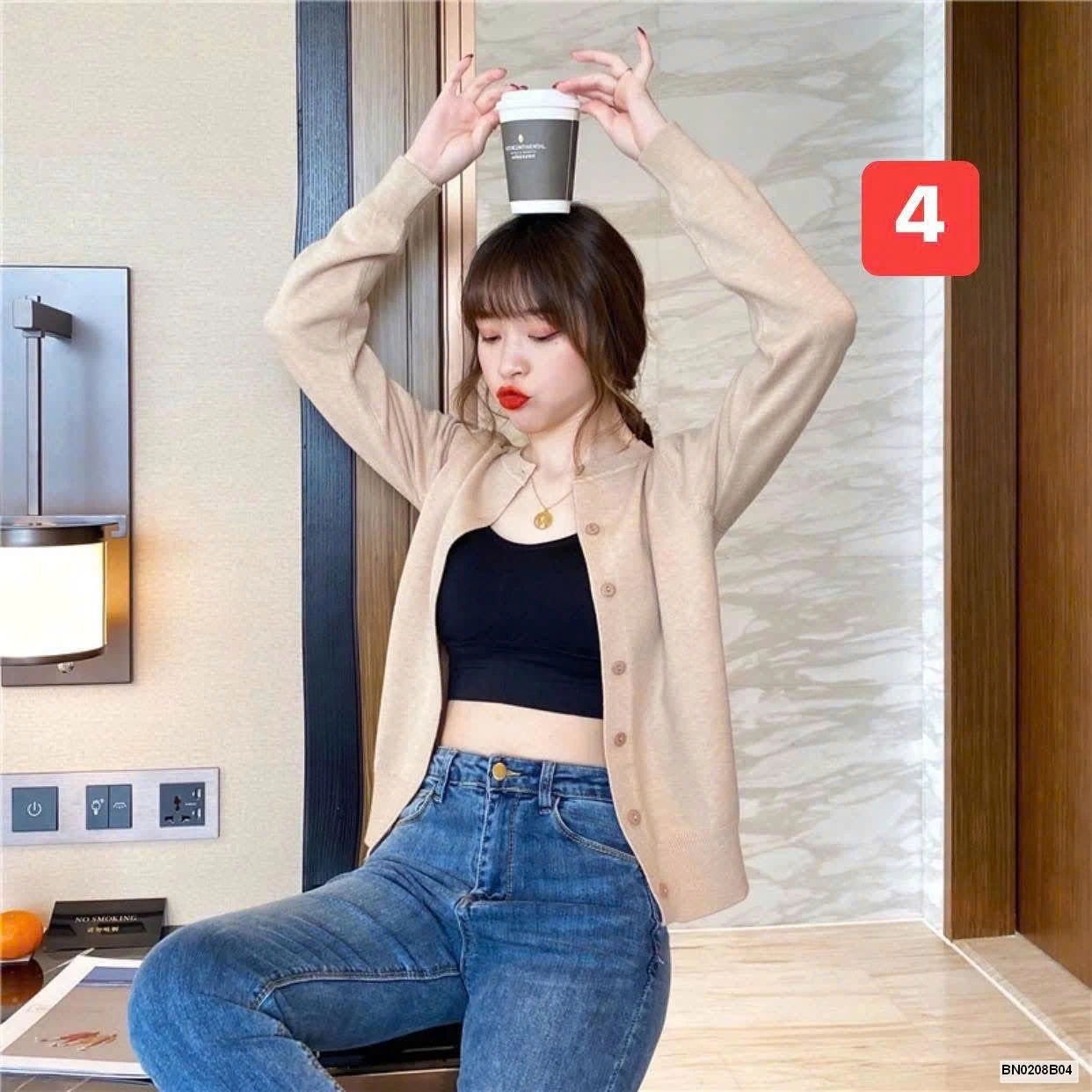 ÁO CADIGAN LEN TRƠN MỎNG MÙA THU