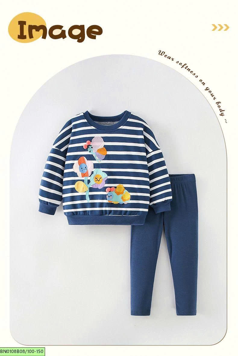 BỘ COTTON THU ĐÔNG BÉ GÁI MALWEE