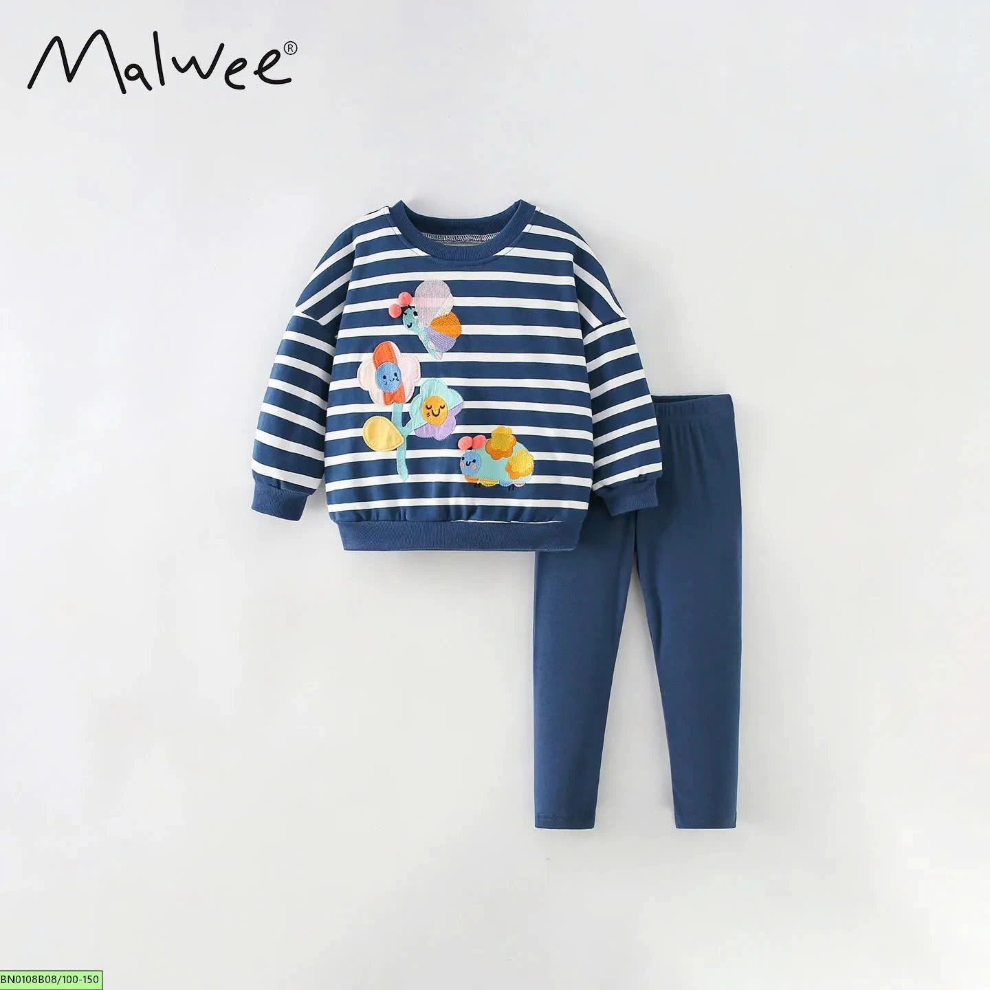 BỘ COTTON THU ĐÔNG BÉ GÁI MALWEE