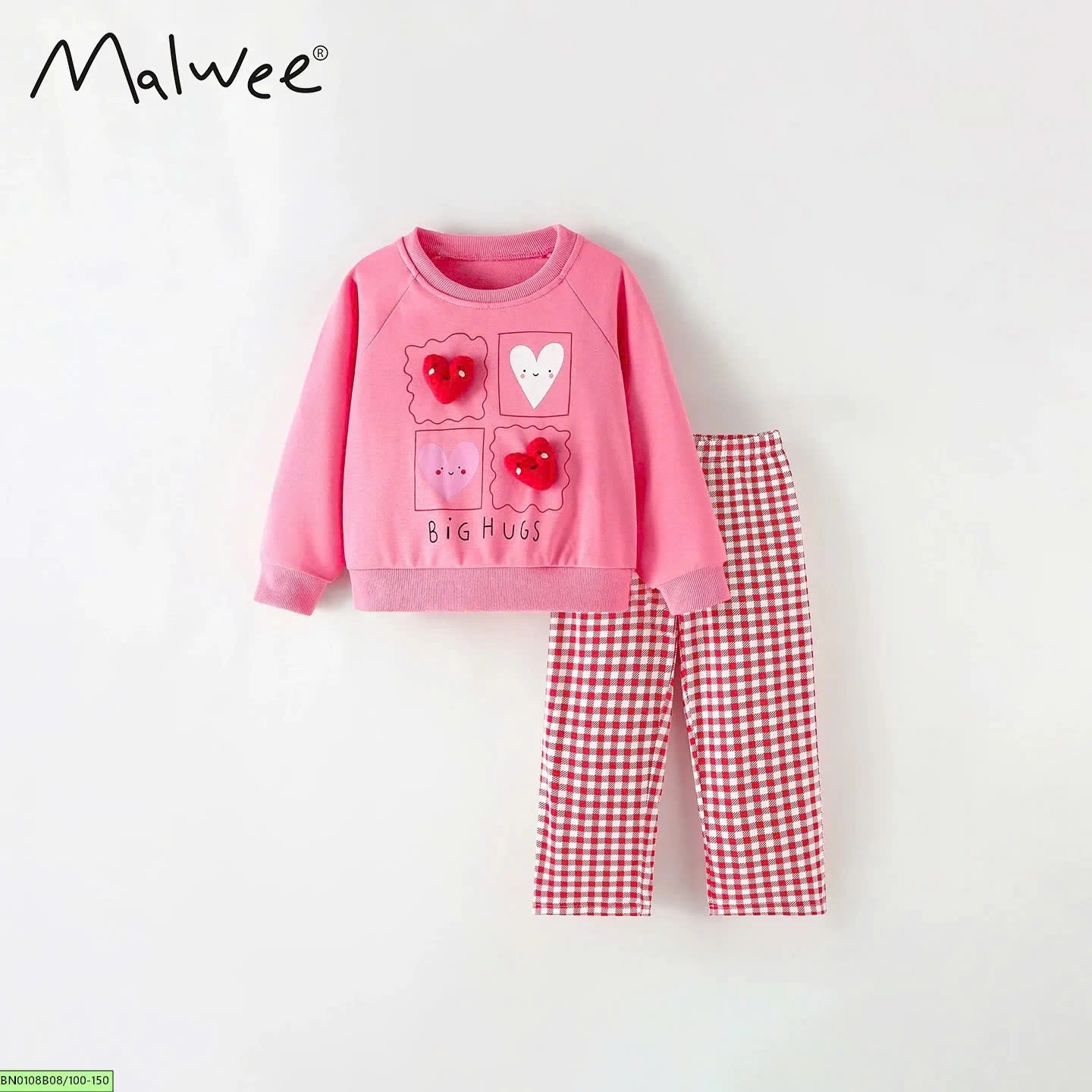 BỘ COTTON THU ĐÔNG BÉ GÁI MALWEE