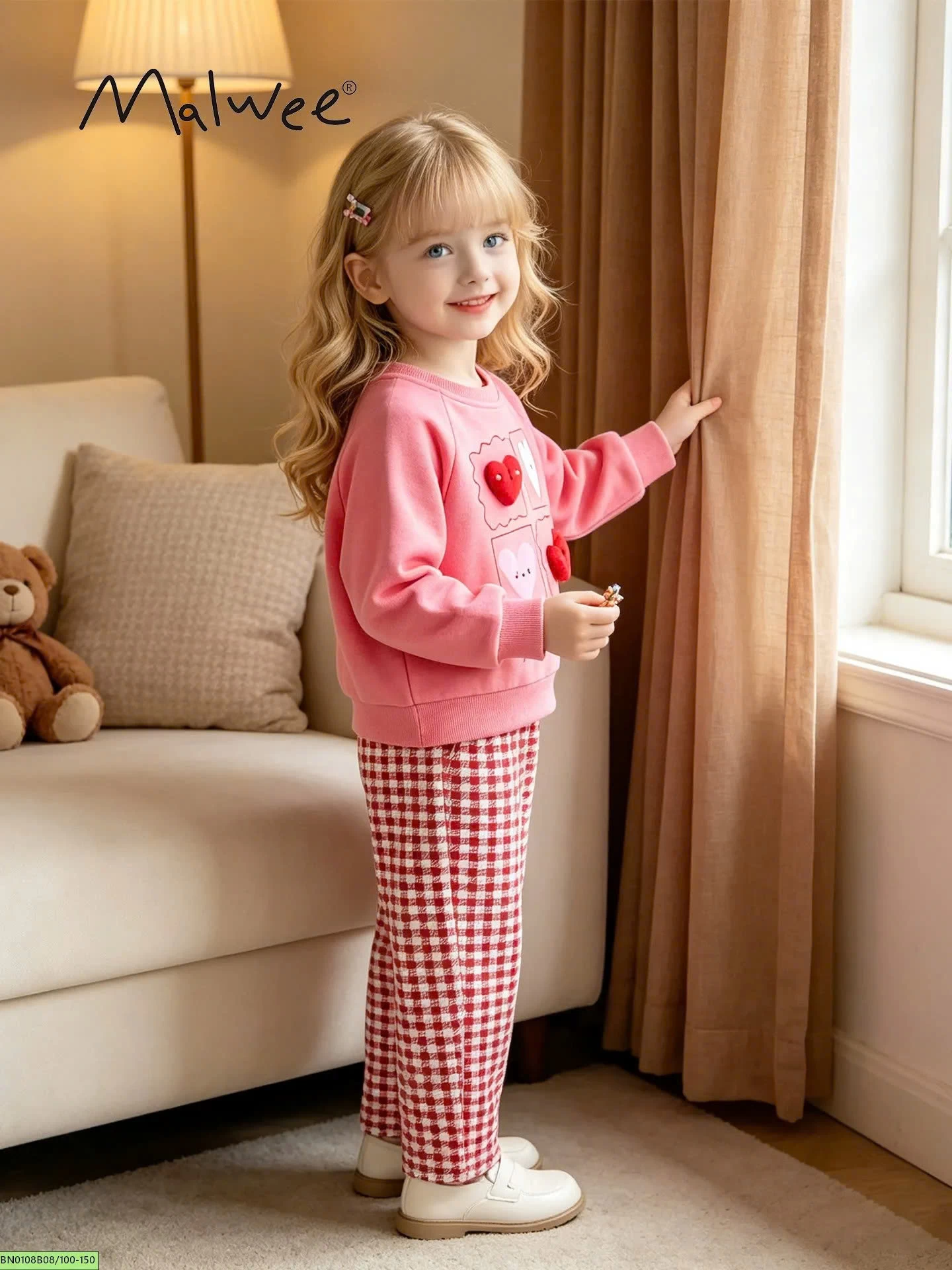 BỘ COTTON THU ĐÔNG BÉ GÁI MALWEE