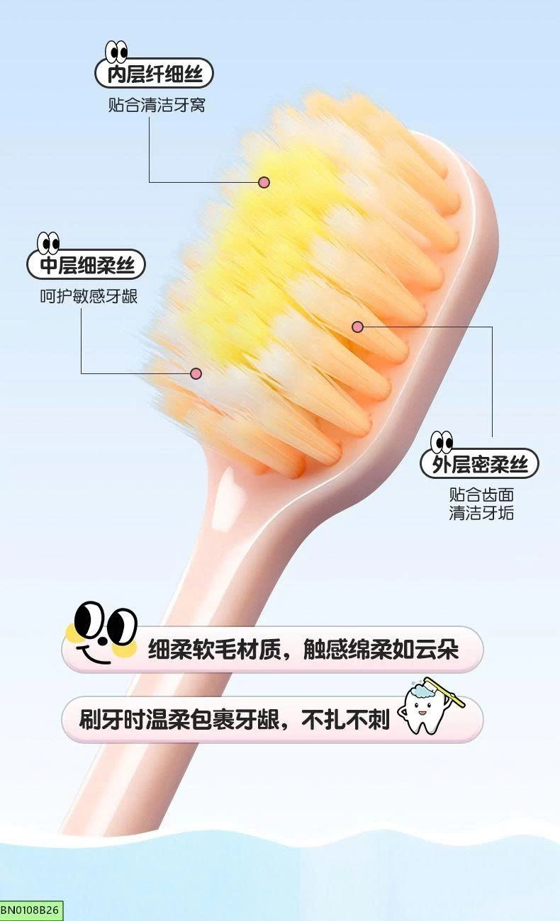 SET 6 BÀN CHẢI ĐÁNH RĂNG LÔNG MỀM