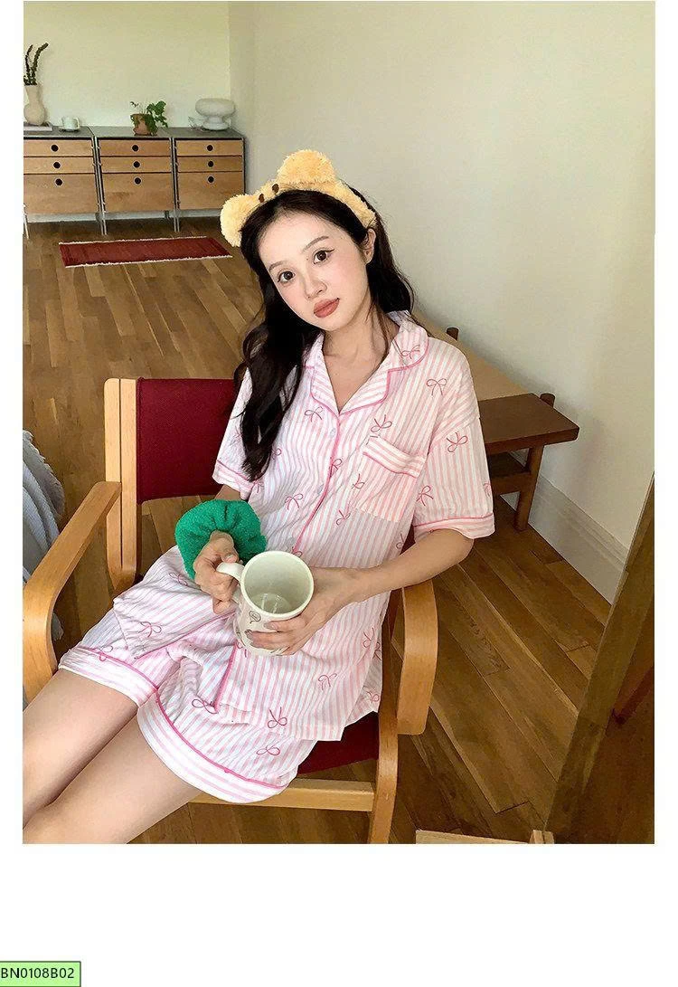BỘ NGỦ HỒNG NƠ KẺ SỌC
