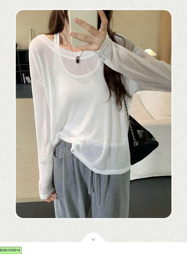 SET ÁO THUN MỎNG KÈM ÁO BA LỖ