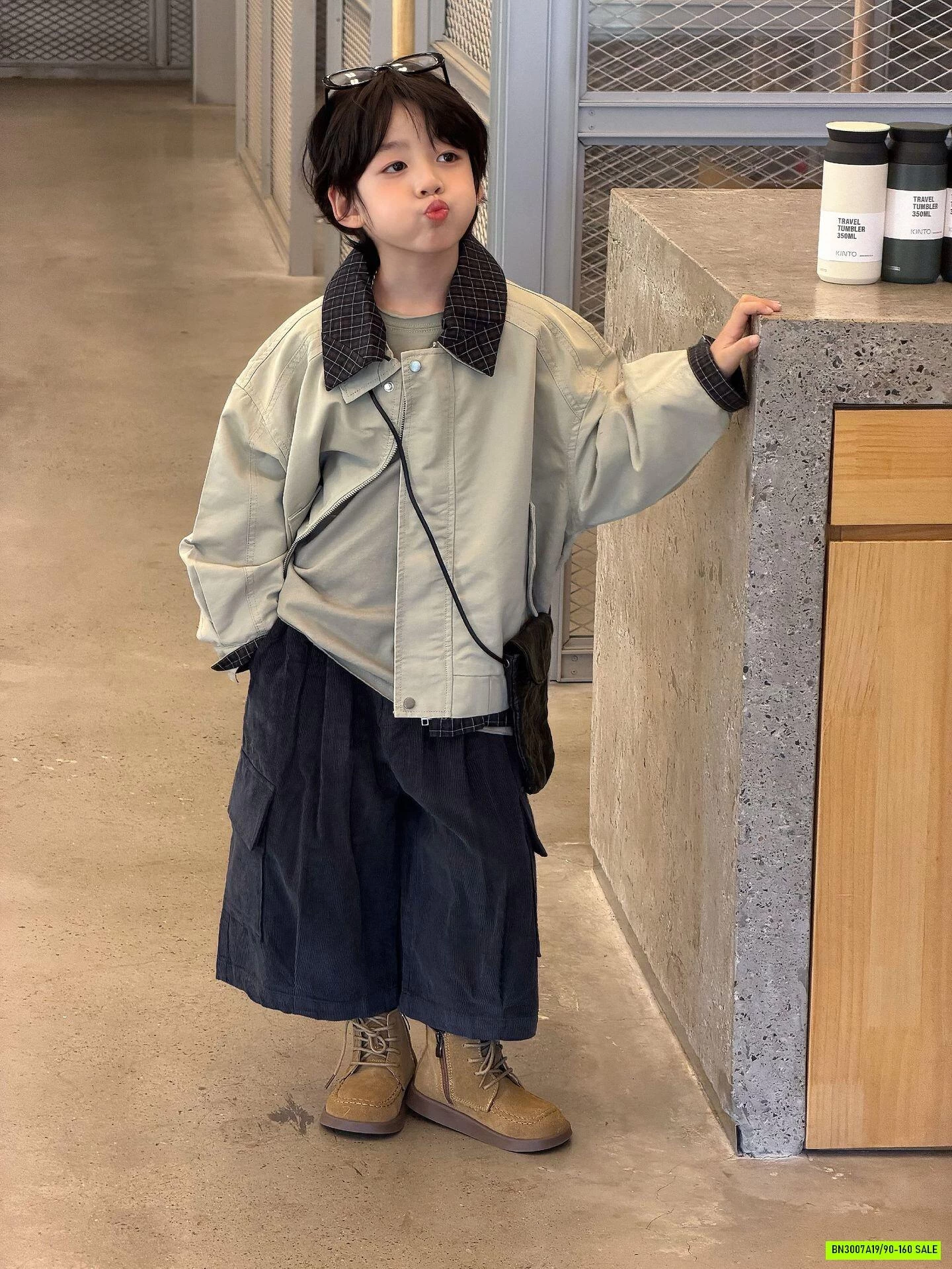 KHOÁC KAKI CỔ CARO FANSHU