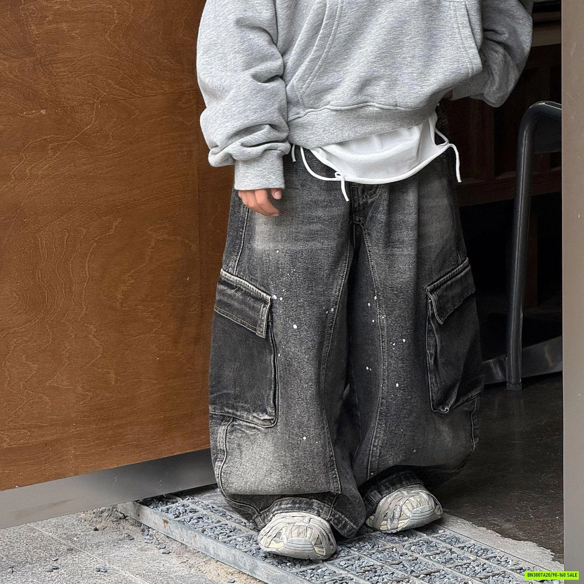 JEANS TÚI HỘP VẨY SƠN CÁ TÍNH FANSHU
