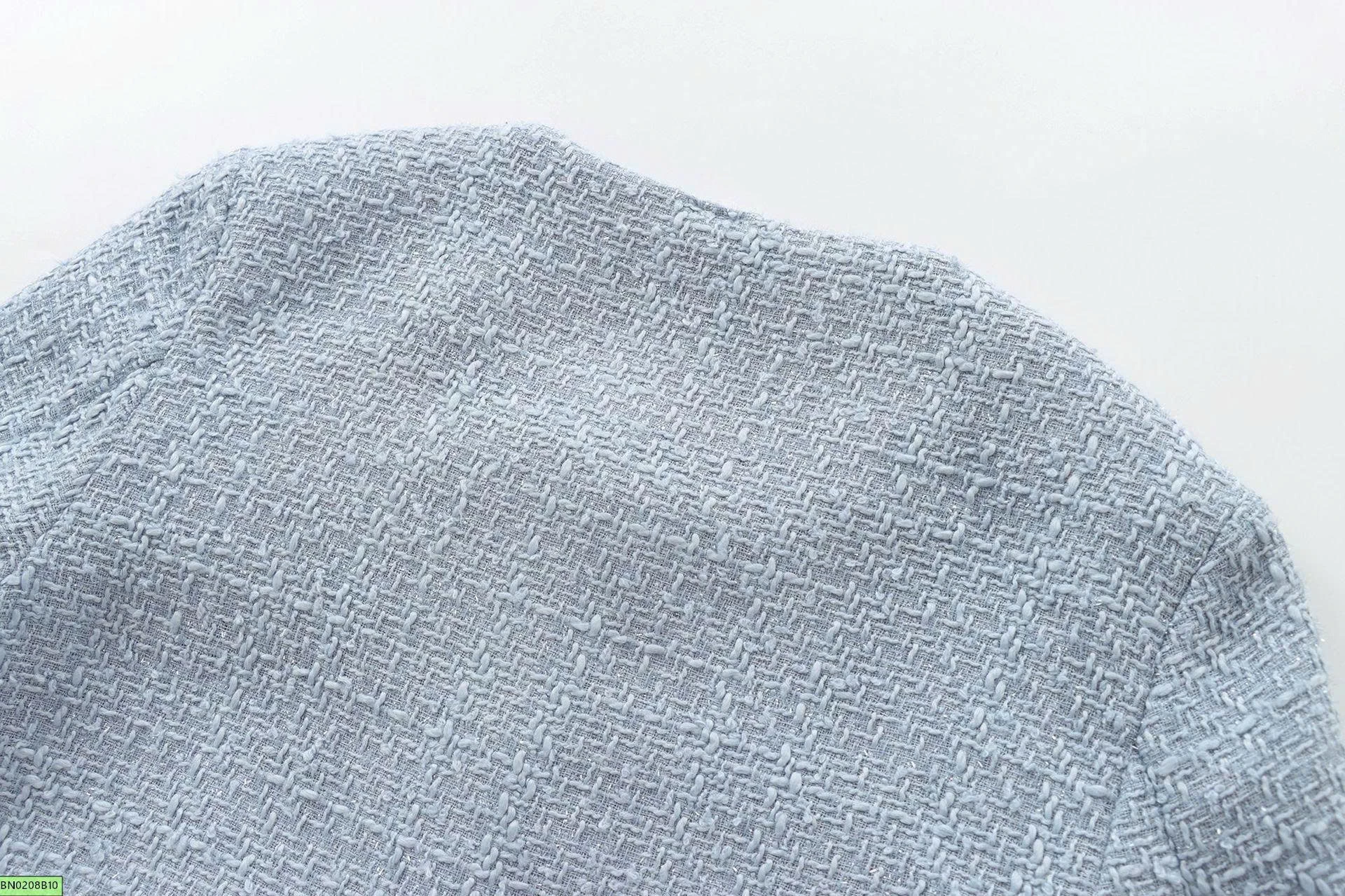 ÁO KHOÁC TWEED CỔ TRÒN CÀI CÚC KASLEAD