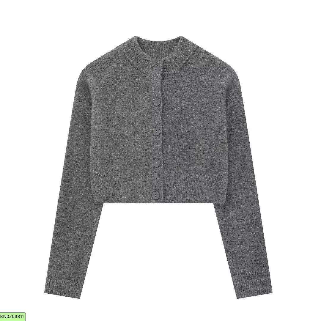 ÁO CARDIGAN LEN CÀI CÚC