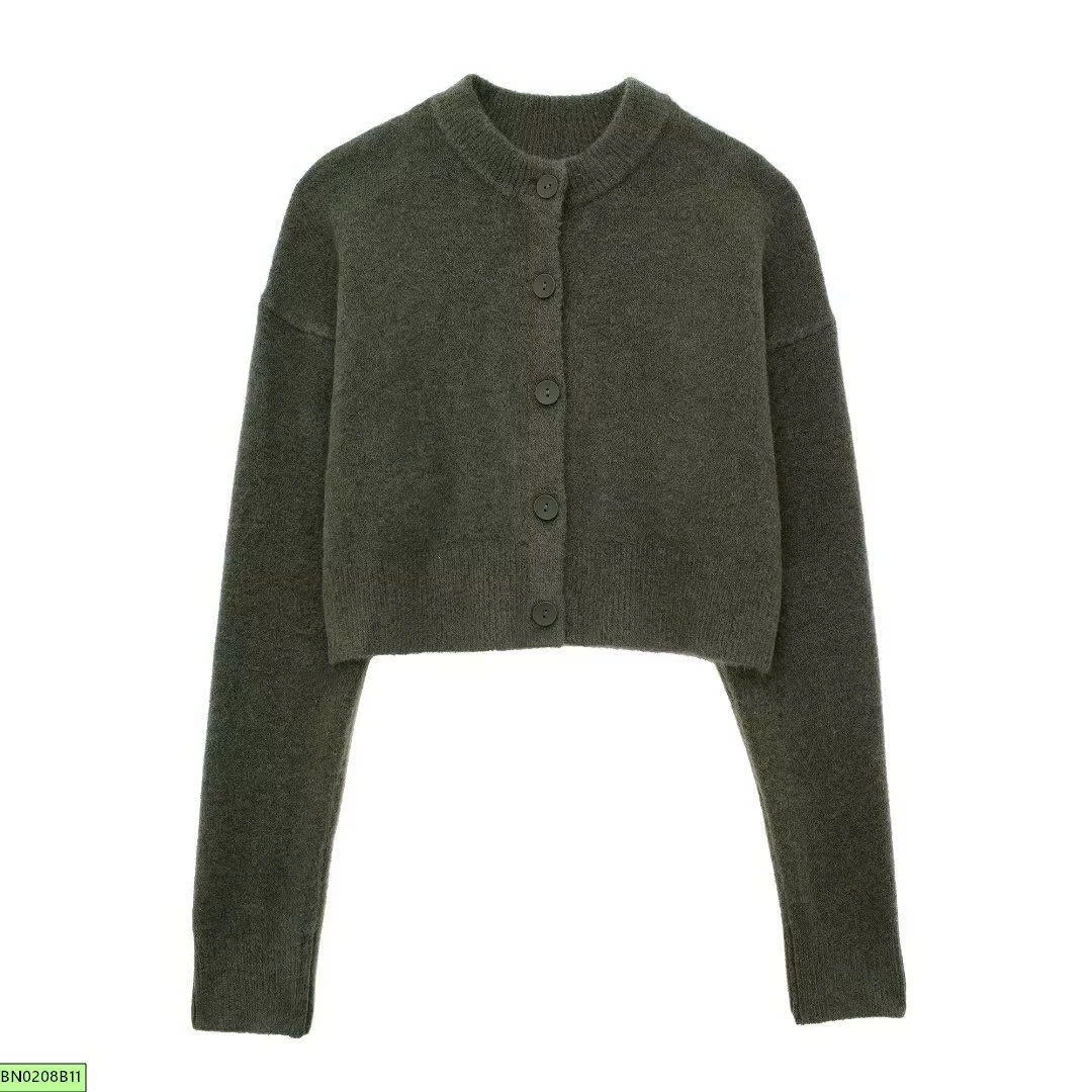 ÁO CARDIGAN LEN CÀI CÚC