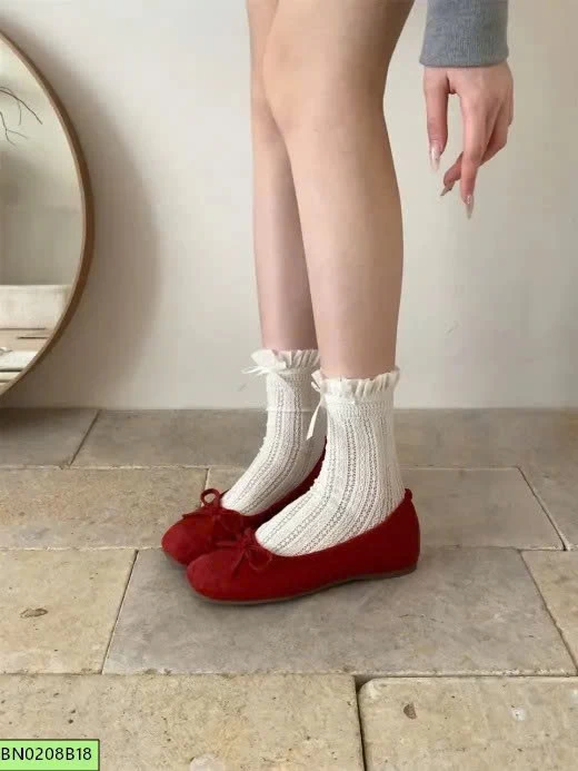 GIÀY BÚP BÊ NƠ PHONG CÁCH HÀN QUỐC