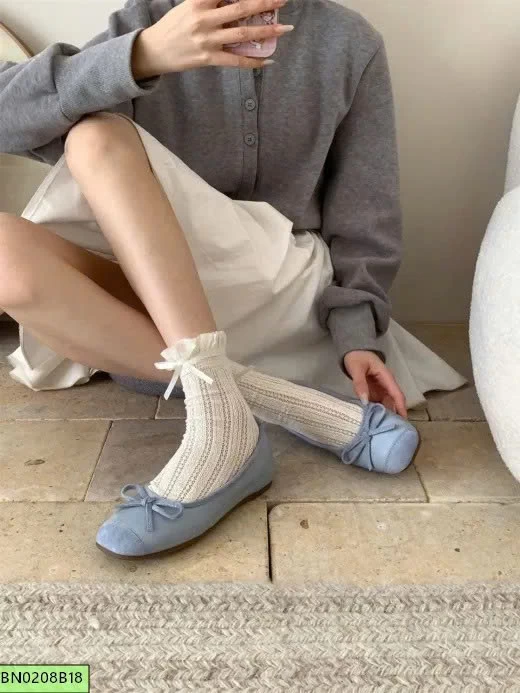 GIÀY BÚP BÊ NƠ PHONG CÁCH HÀN QUỐC
