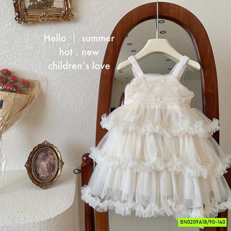 ĐẦM VOAN TẦNG 2 DÂY BLUETOWN