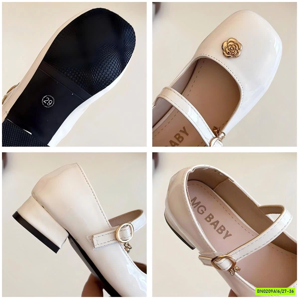 GIÀY BÚP BÊ MG BABY HOA TRÀ