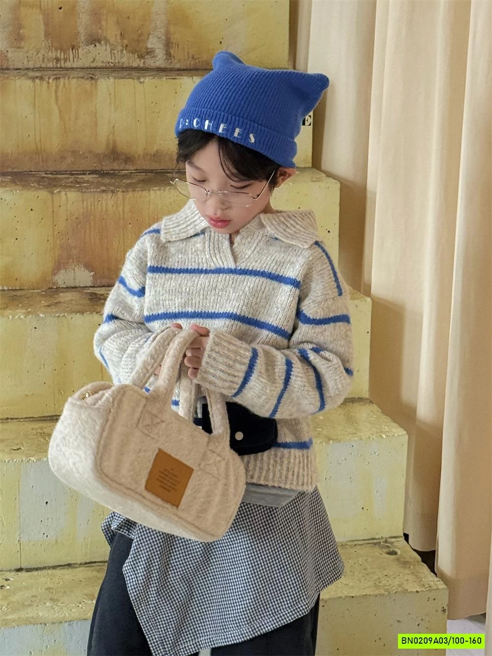 ÁO LEN KẺ NGANG CỔ BẺ