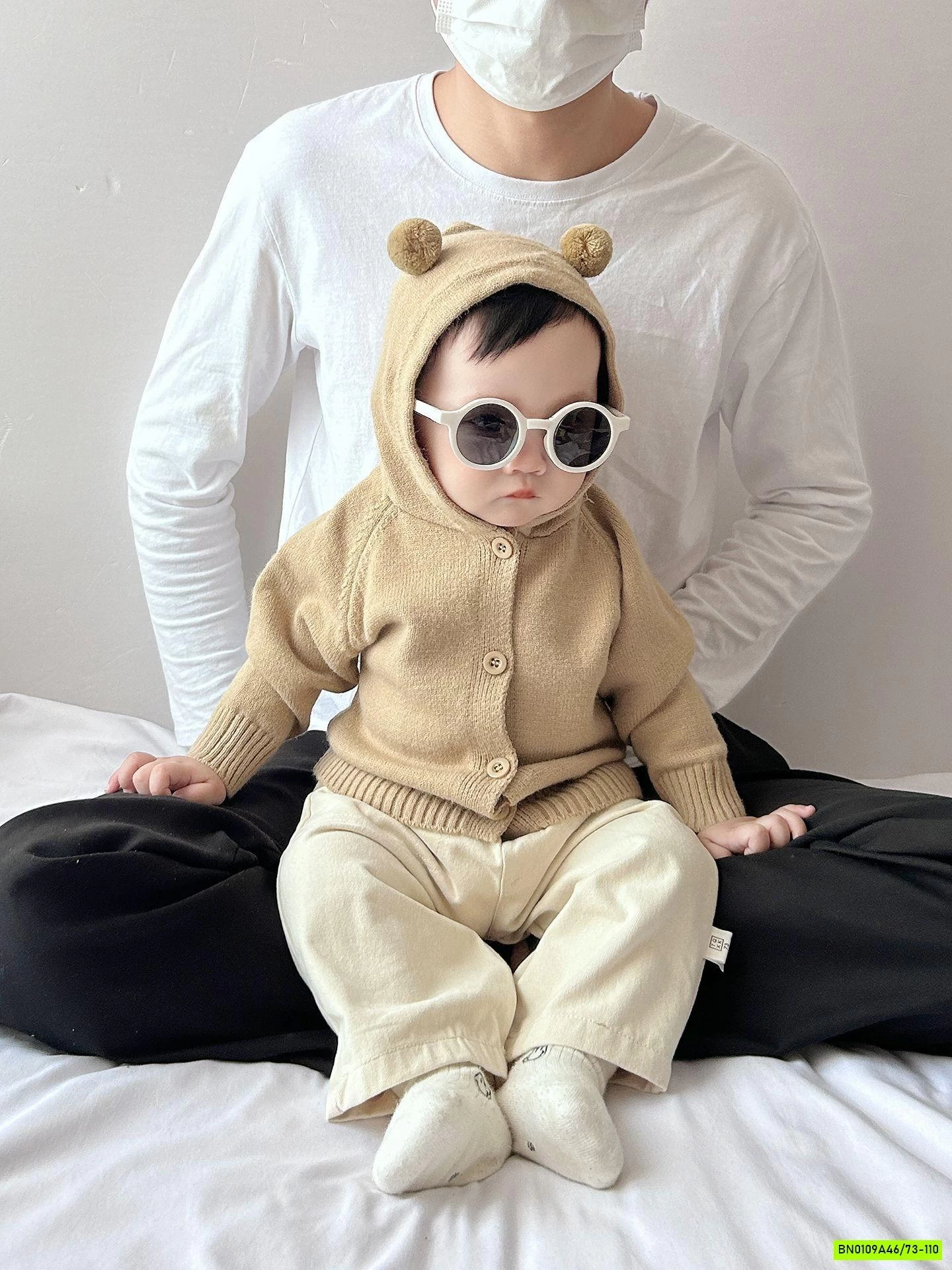 KHOÁC LEN LIỀN MŨ SZ NHÍ