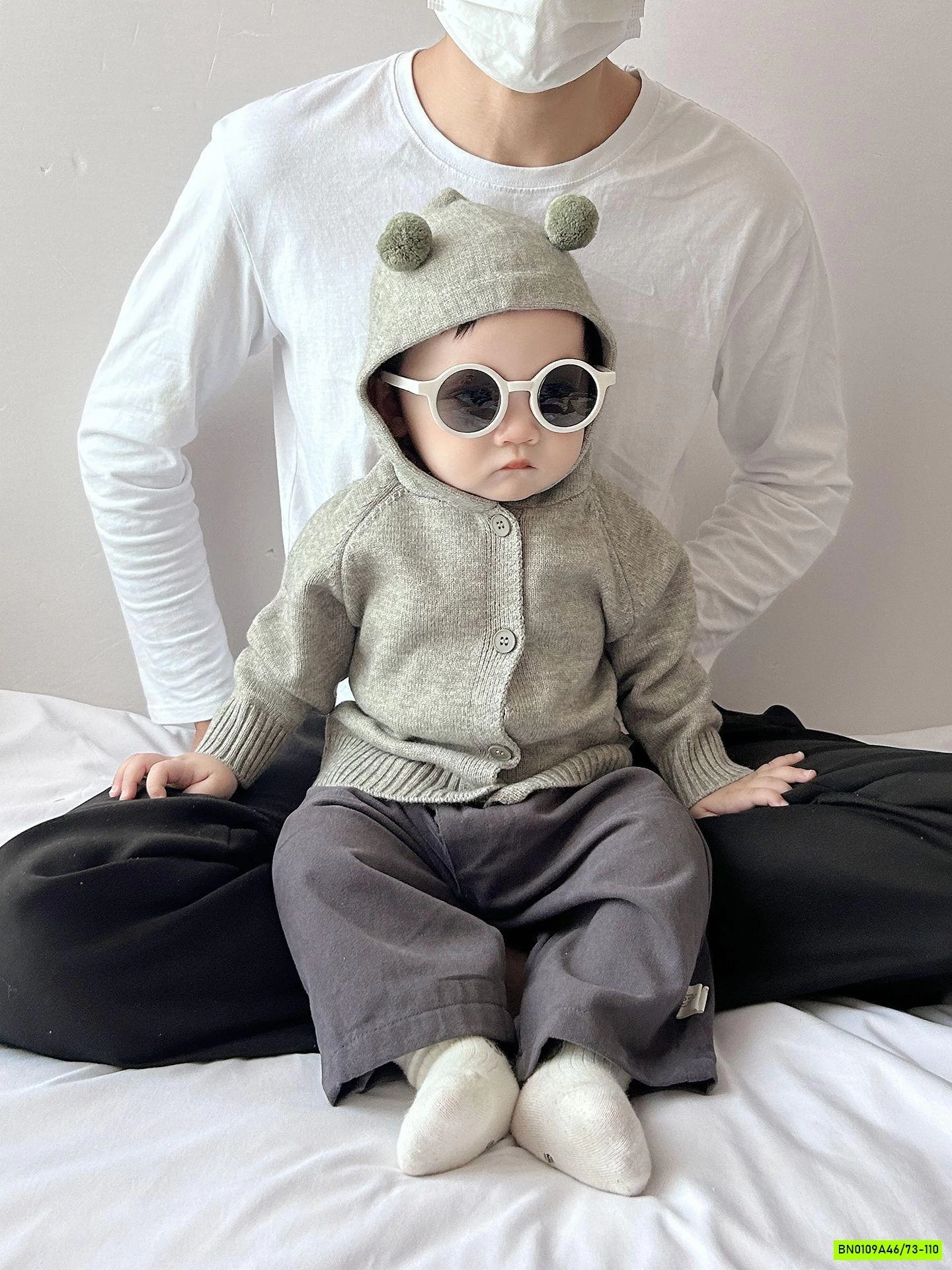 KHOÁC LEN LIỀN MŨ SZ NHÍ