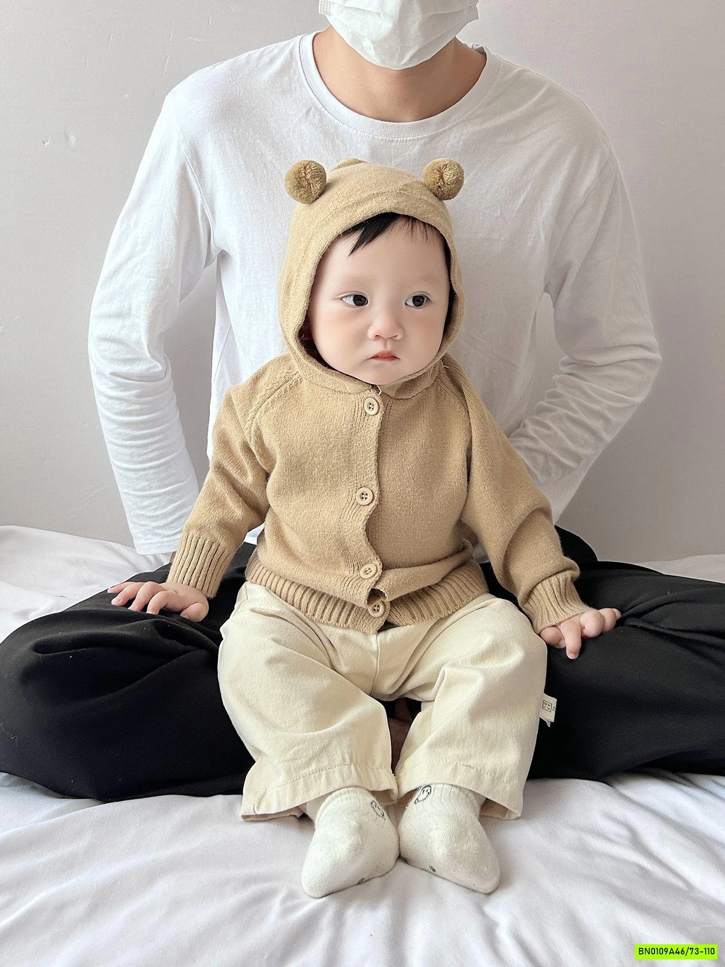 KHOÁC LEN LIỀN MŨ SZ NHÍ